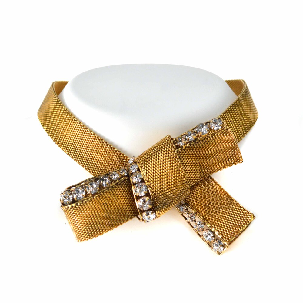 Gold Bow Choker — Iradj Moini